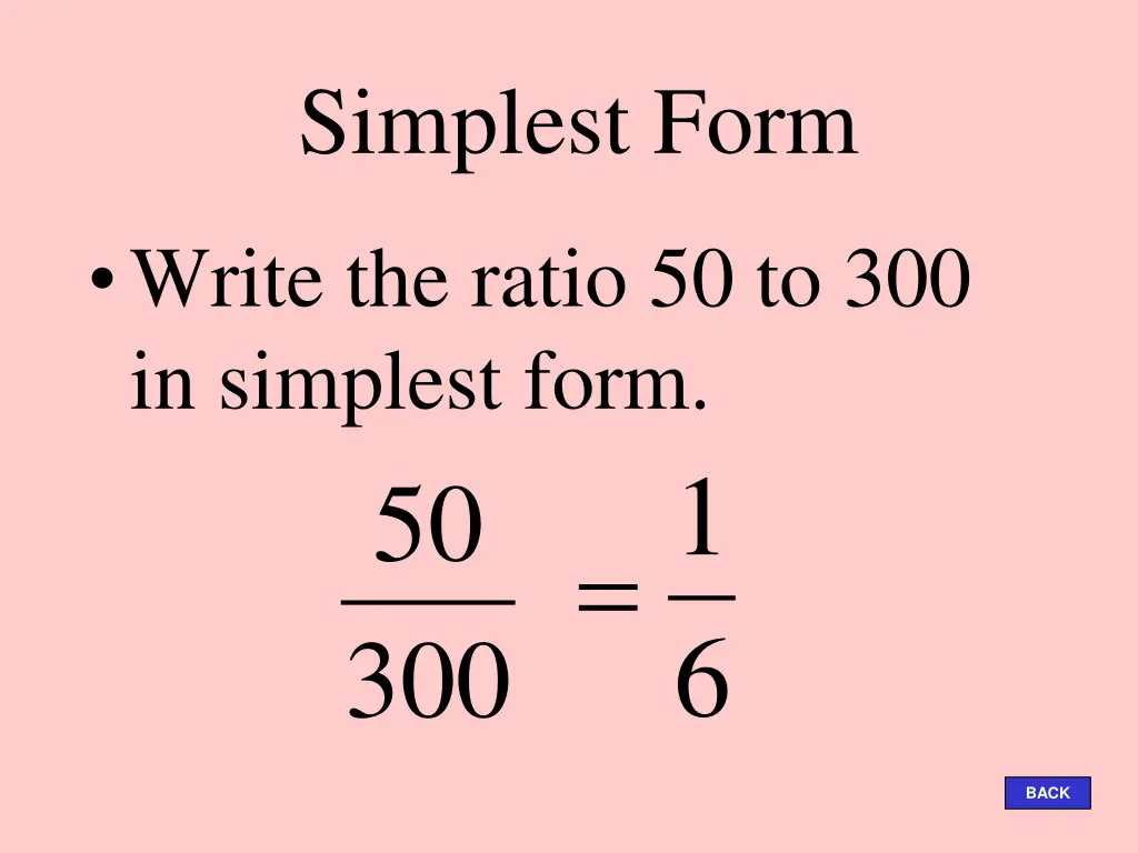 simplest form