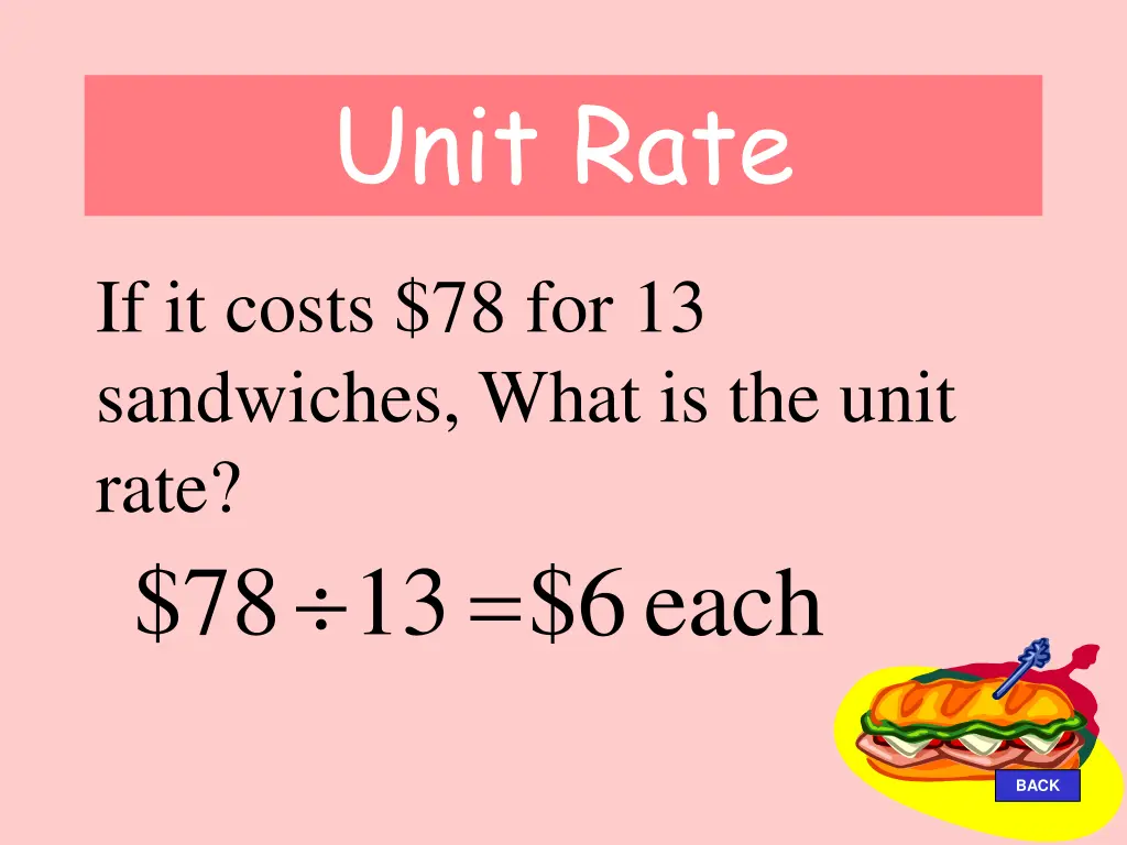 unit rate 1