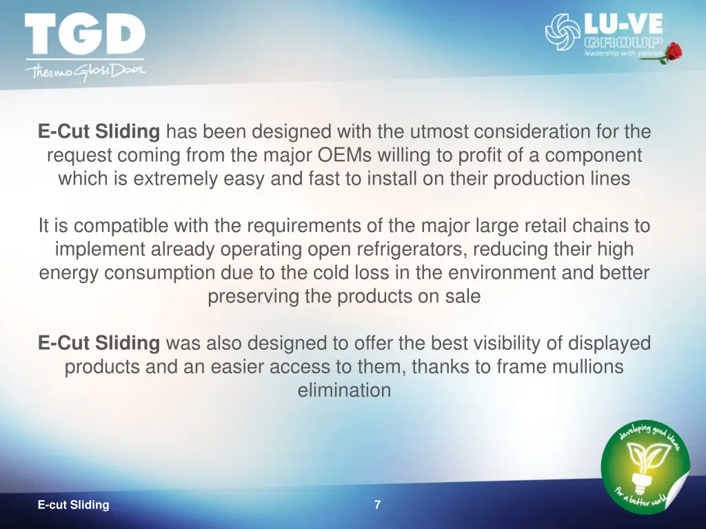 e cut sliding has been designed with the utmost