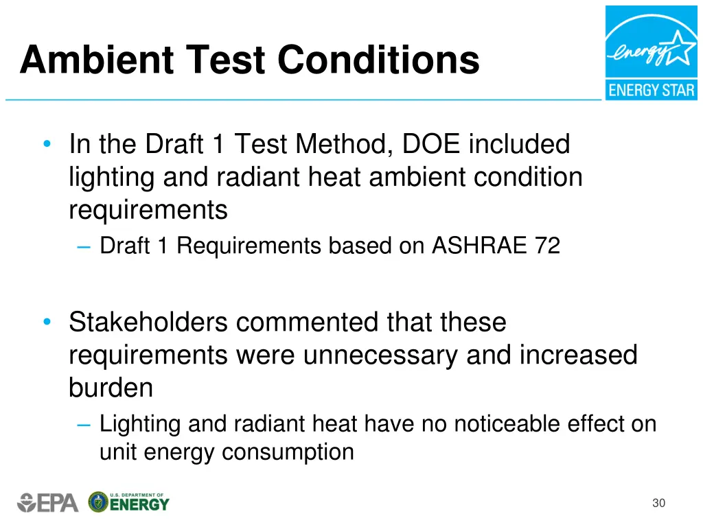 ambient test conditions