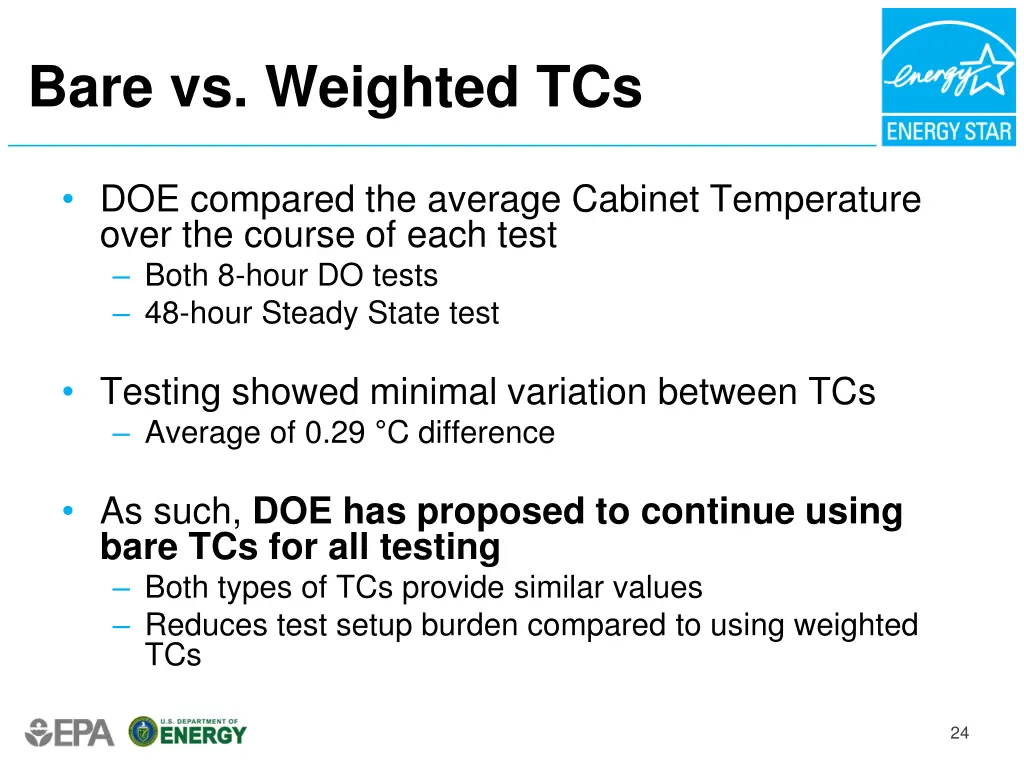 bare vs weighted tcs 1