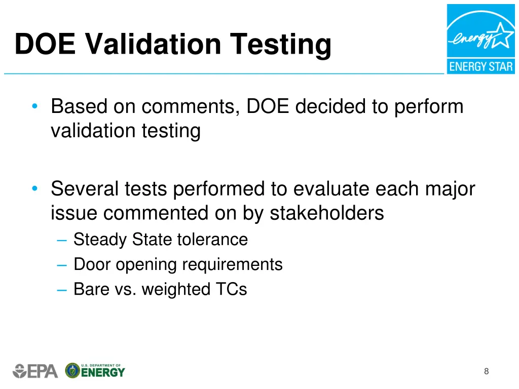 doe validation testing