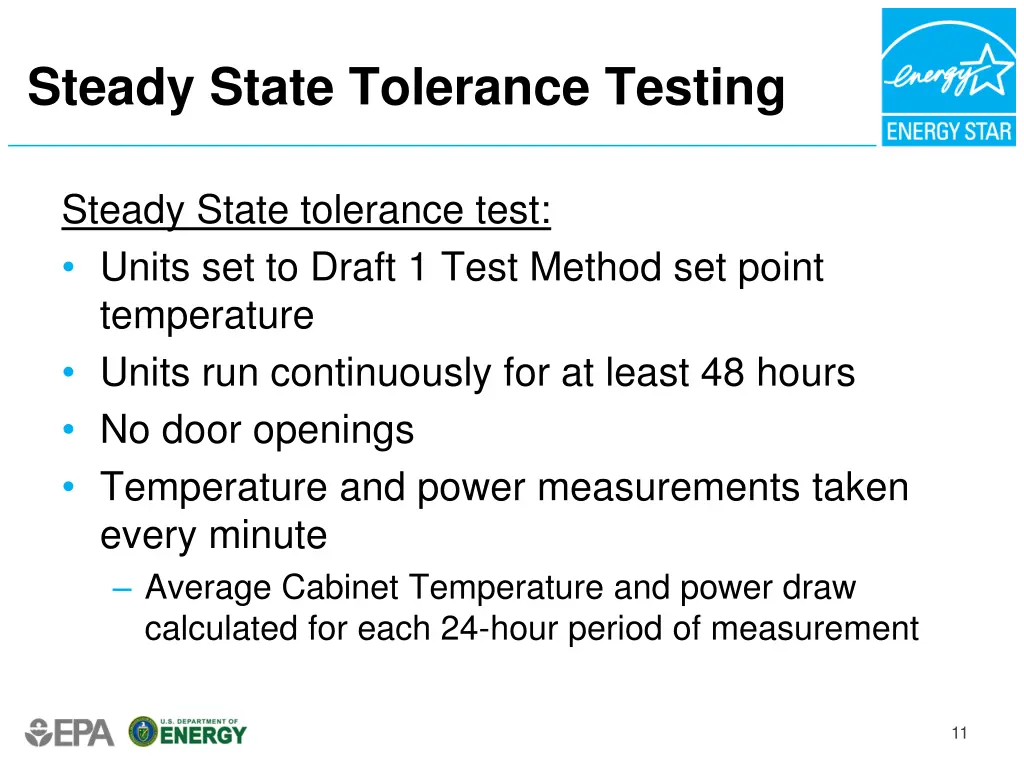 steady state tolerance testing 1