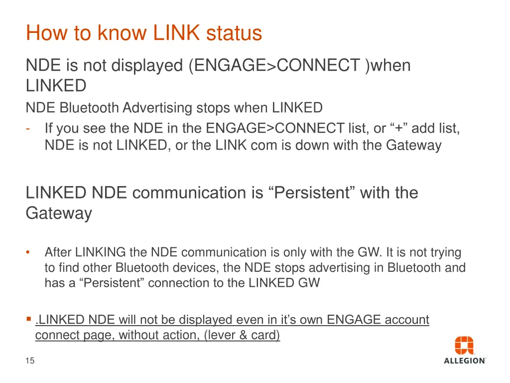 how to know link status