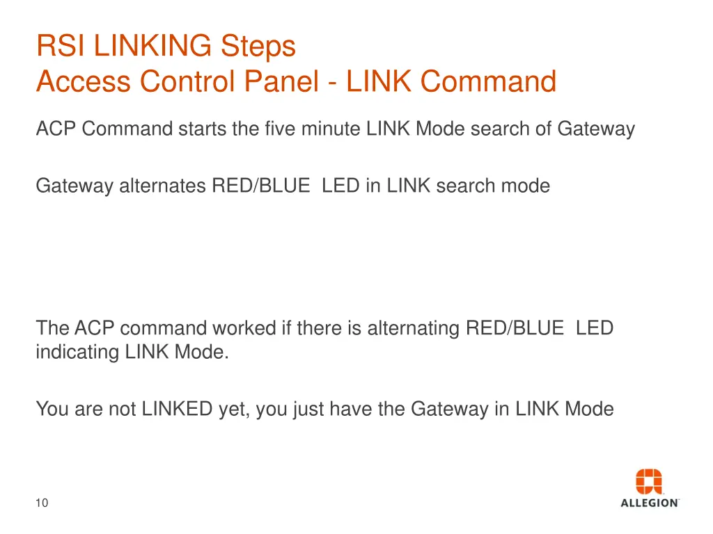 rsi linking steps access control panel link