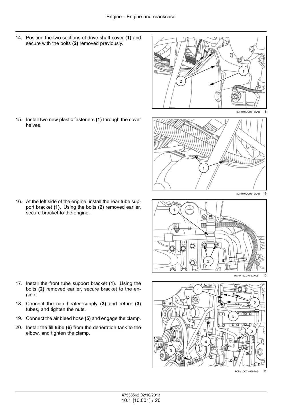 engine engine and crankcase 17