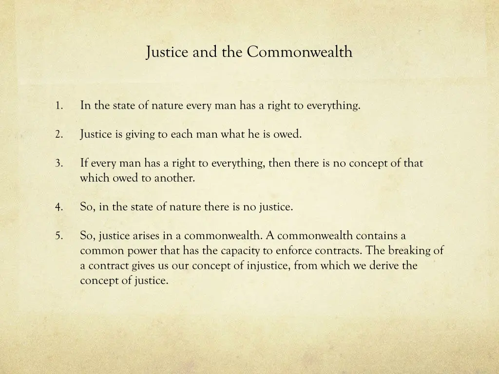 justice and the commonwealth