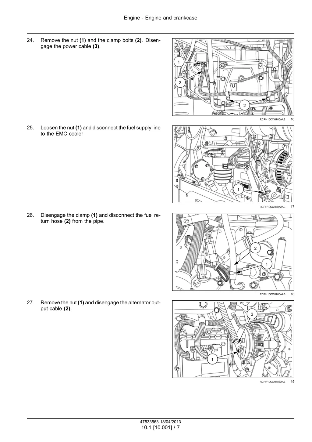 engine engine and crankcase 4