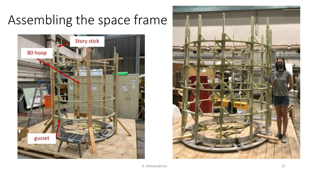 assembling the space frame