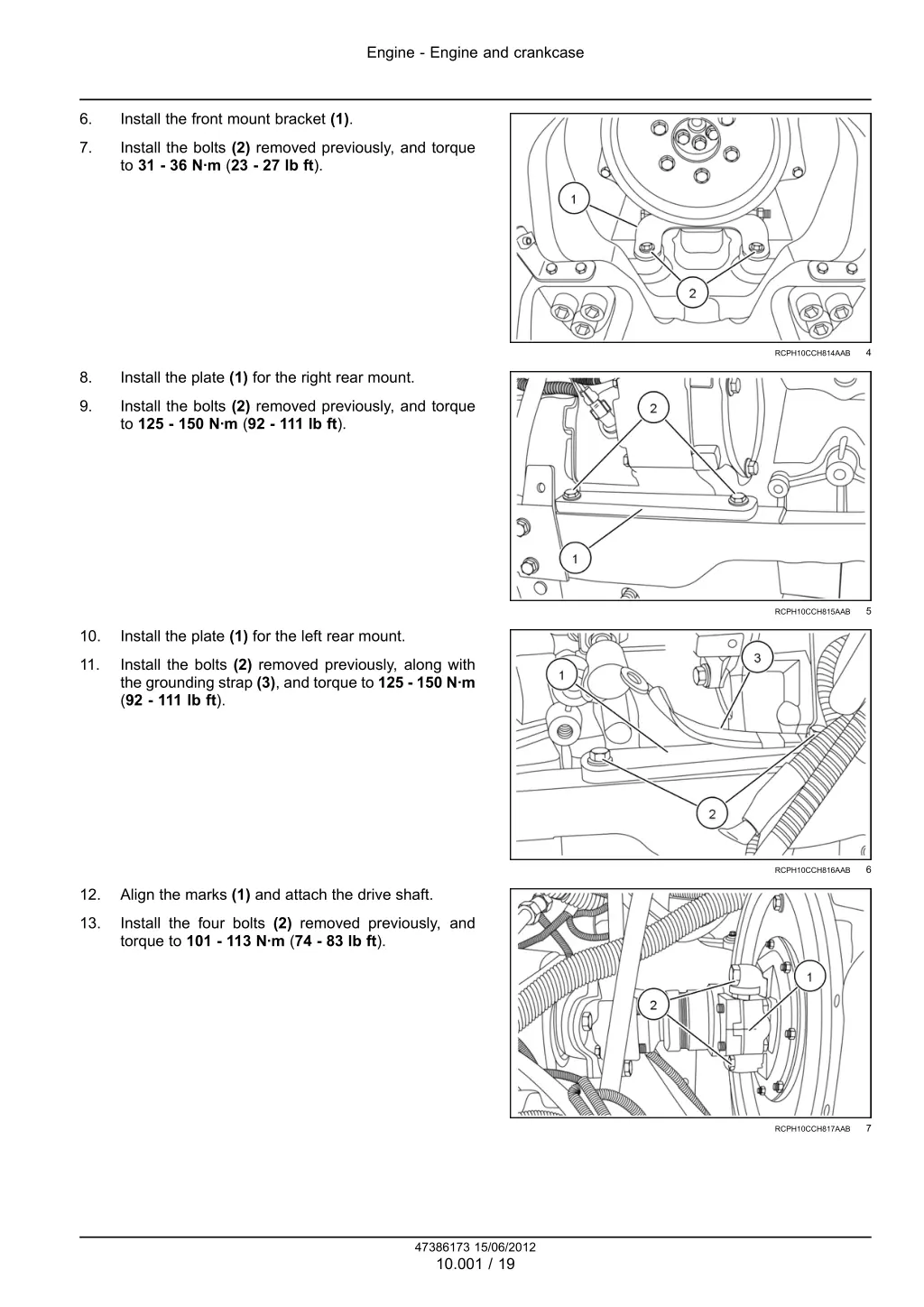 engine engine and crankcase 16