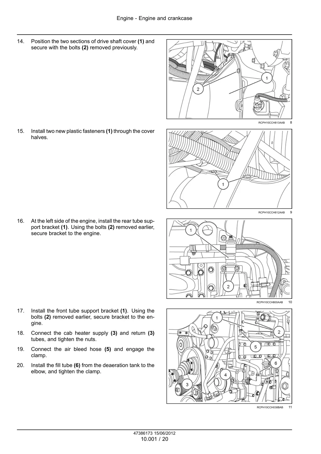 engine engine and crankcase 17