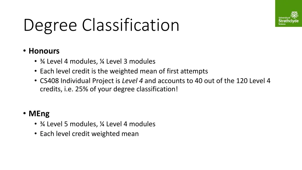 degree classification