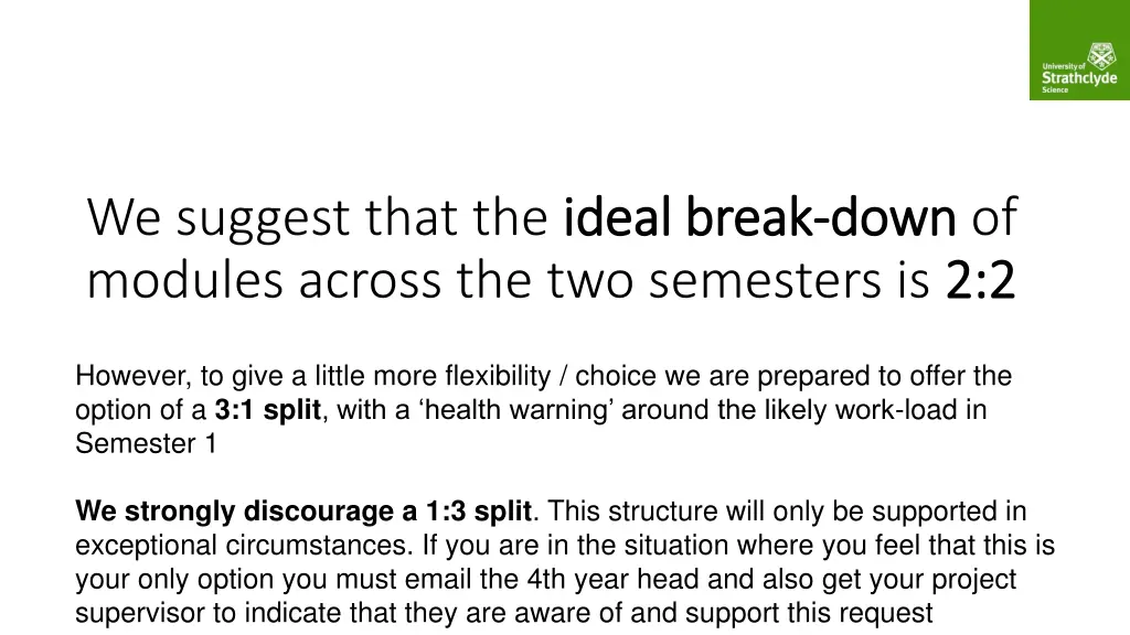 we suggest that the ideal break modules across