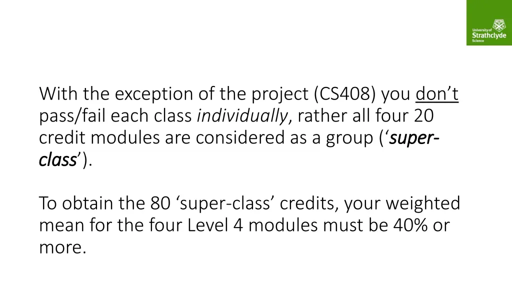 with the exception of the project cs408