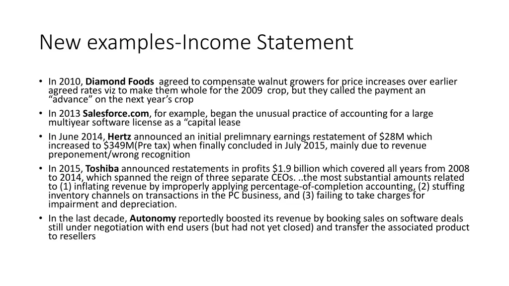 new examples income statement