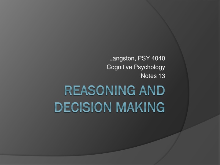 langston psy 4040 cognitive psychology