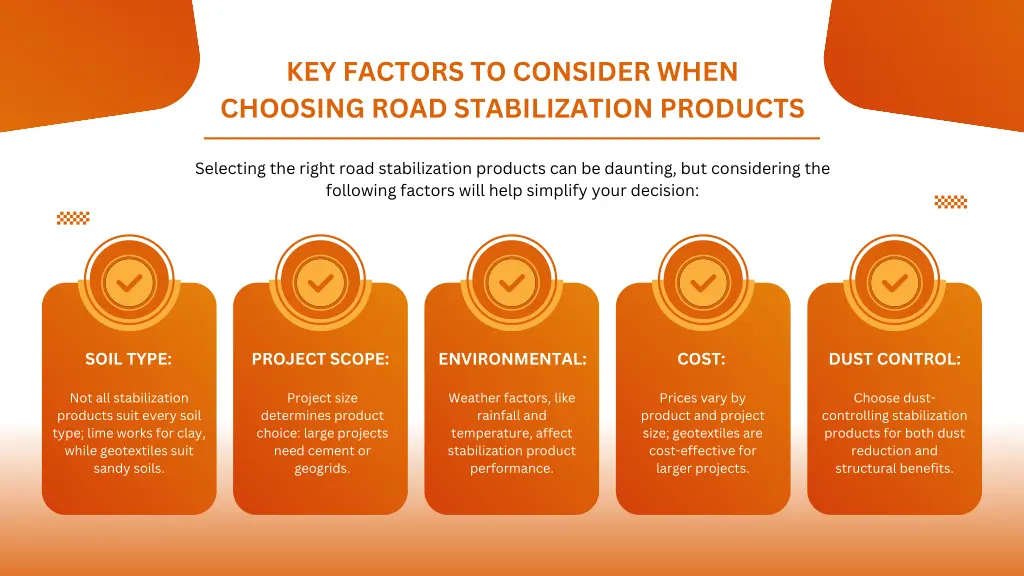 key factors to consider when choosing road