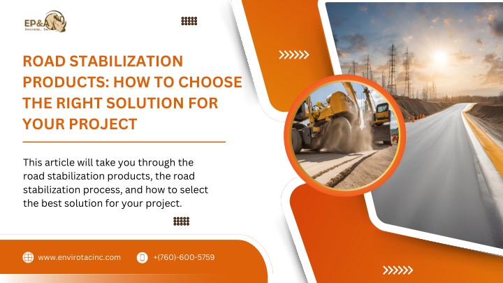 road stabilization products how to choose