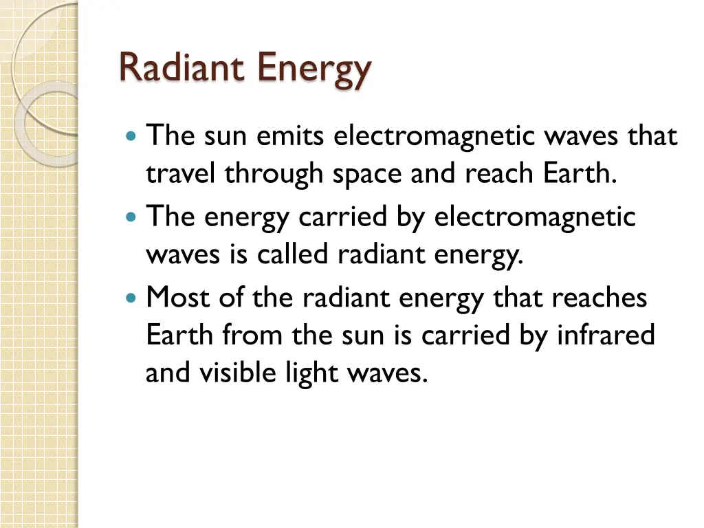 radiant energy