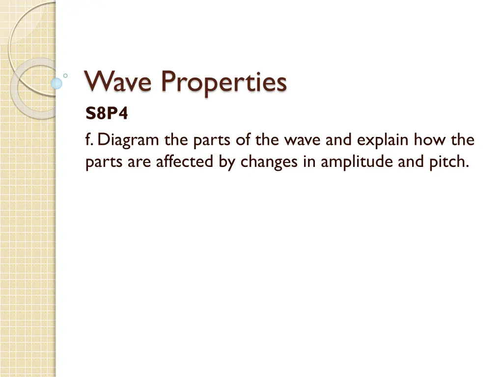 wave properties s8p4 f diagram the parts