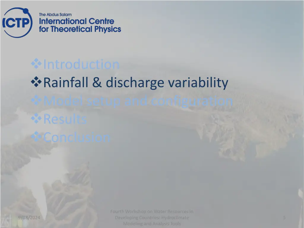 introduction rainfall discharge variability model 1