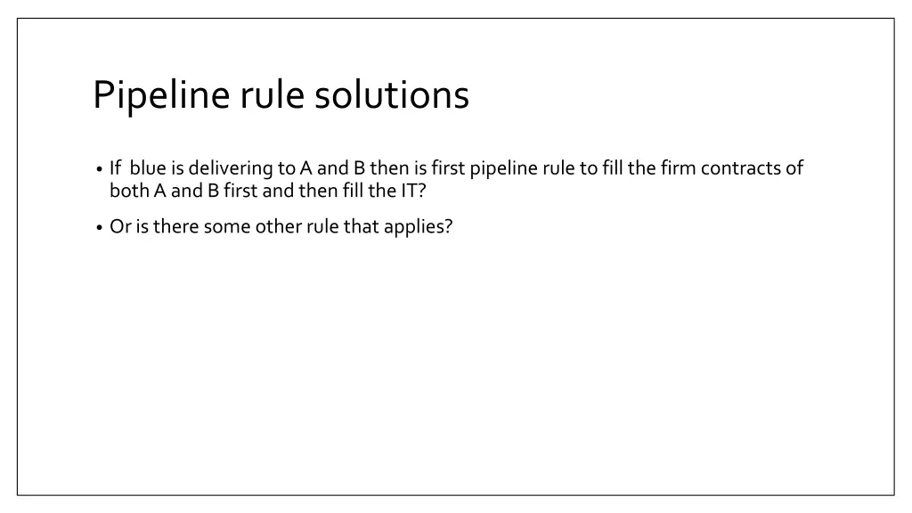 pipeline rule solutions