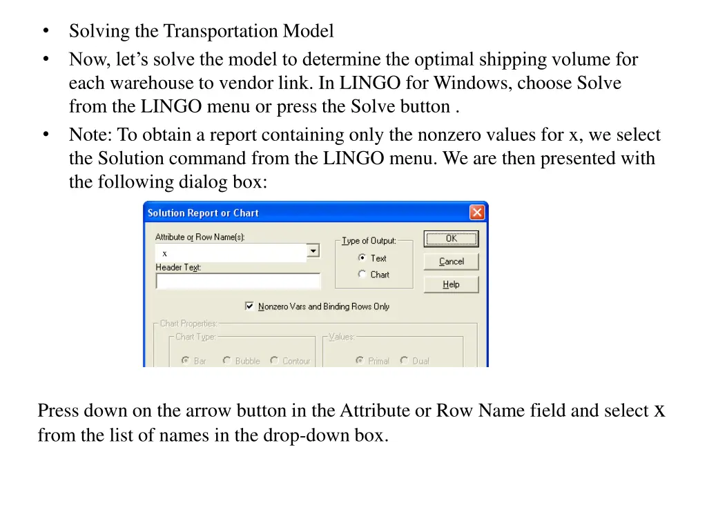 solving the transportation model now let s solve