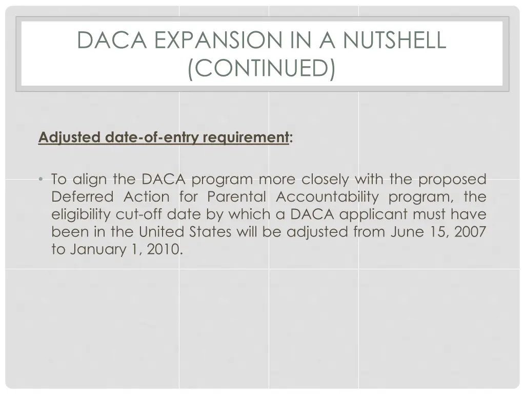 daca expansion in a nutshell continued 1