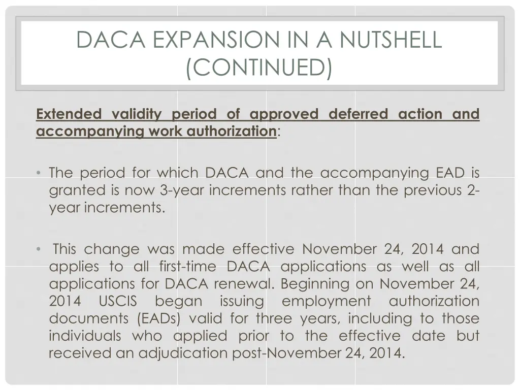 daca expansion in a nutshell continued