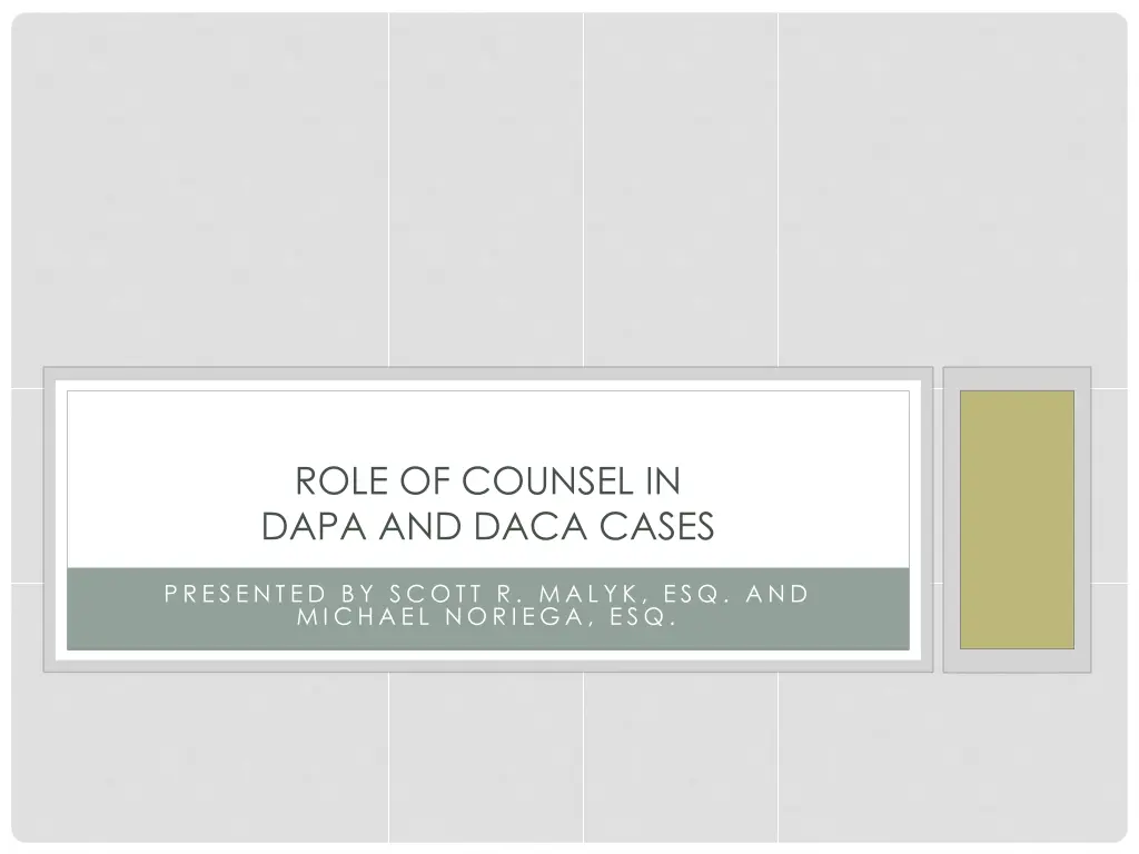 role of counsel in dapa and daca cases