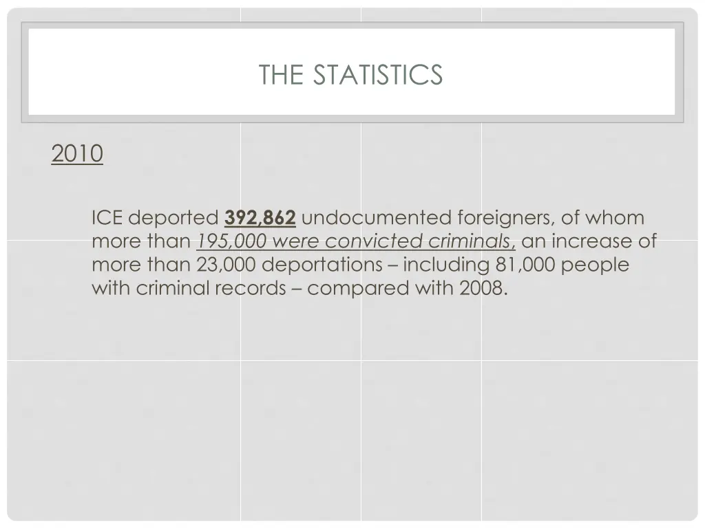 the statistics 1