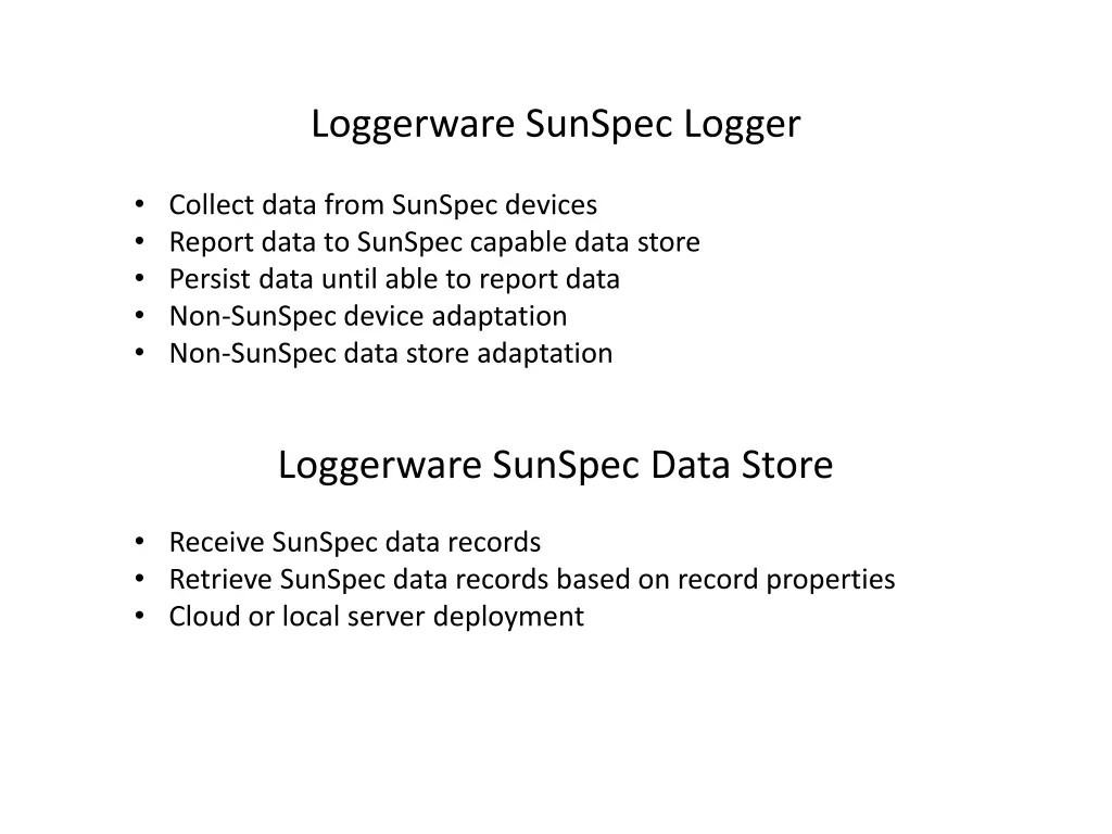 loggerware sunspec logger