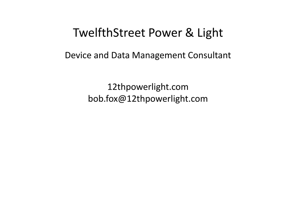 twelfthstreet power light