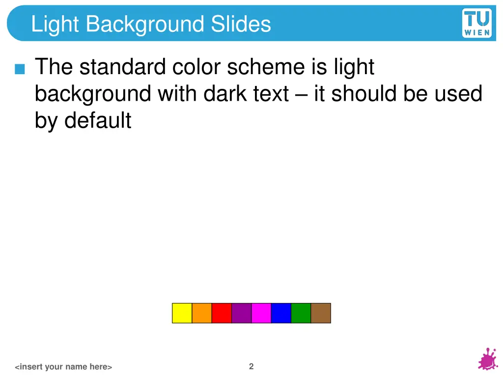 light background slides