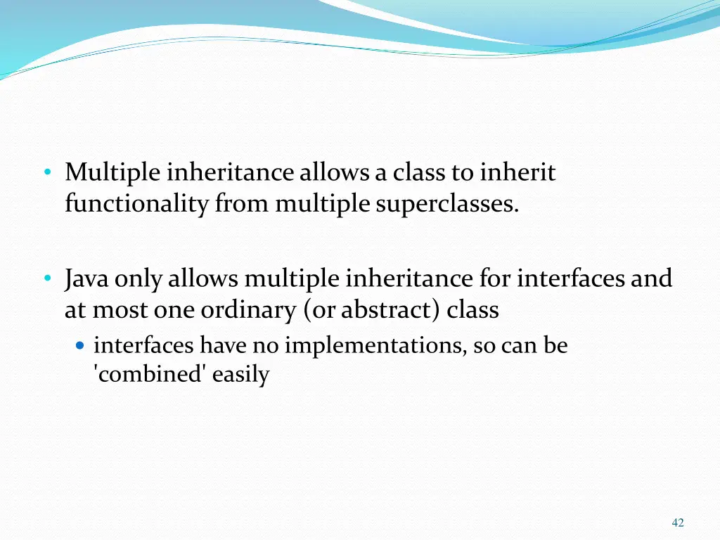 multiple inheritance allows a class to inherit