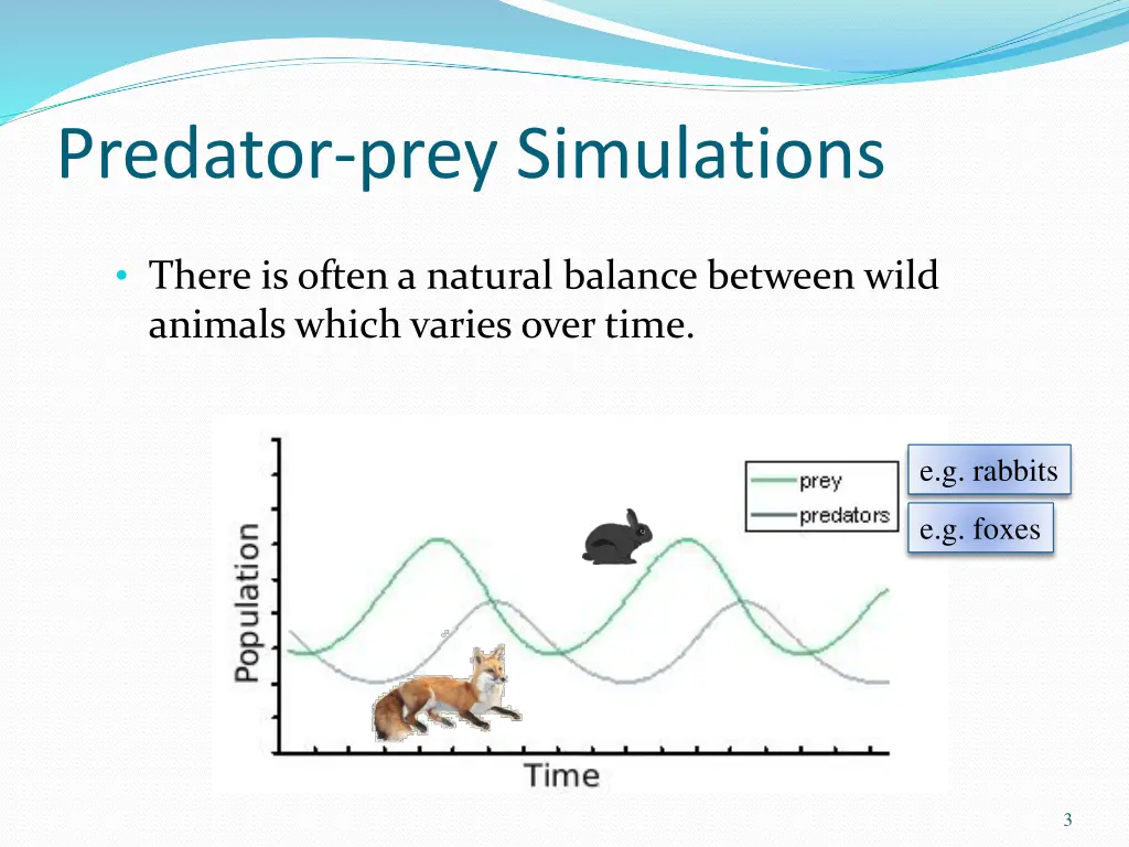 predator prey simulations