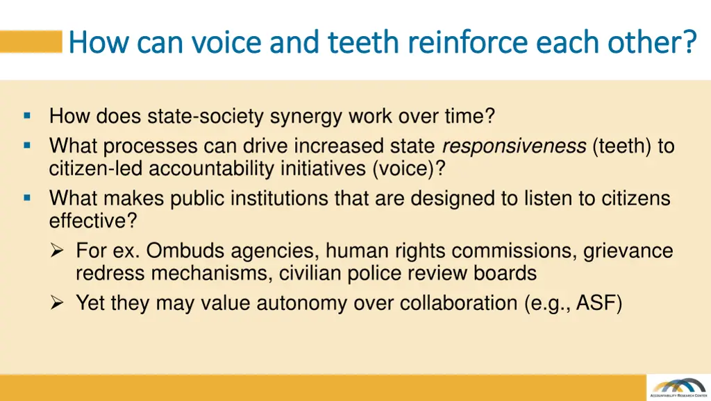 how can voice and teeth reinforce each other