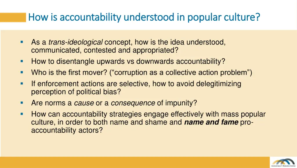 how is accountability understood in popular