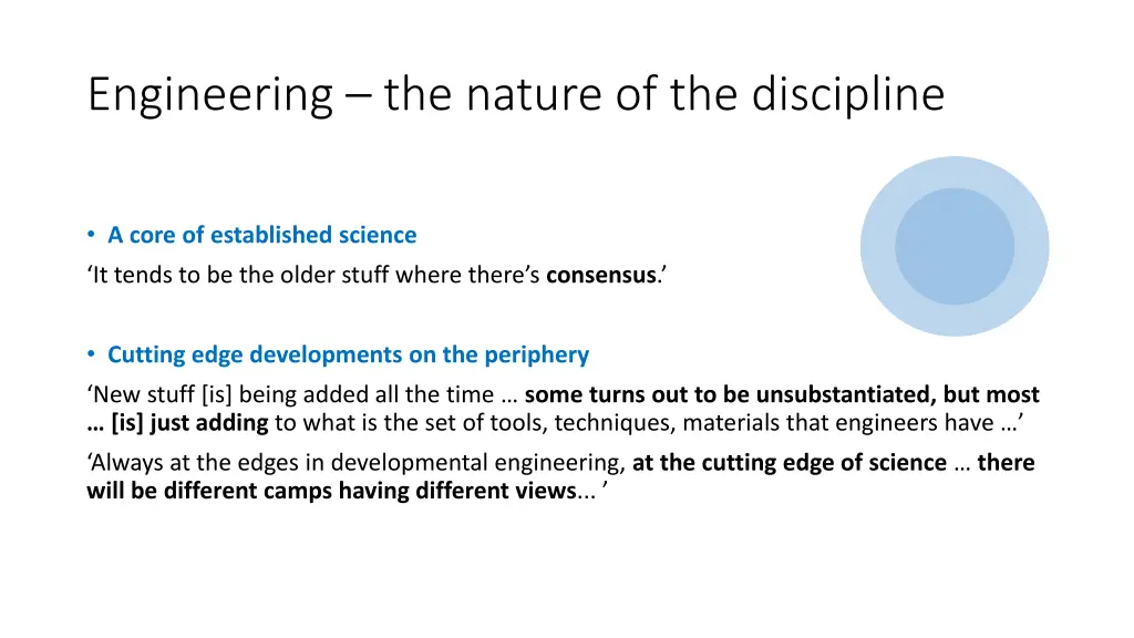 engineering the nature of the discipline