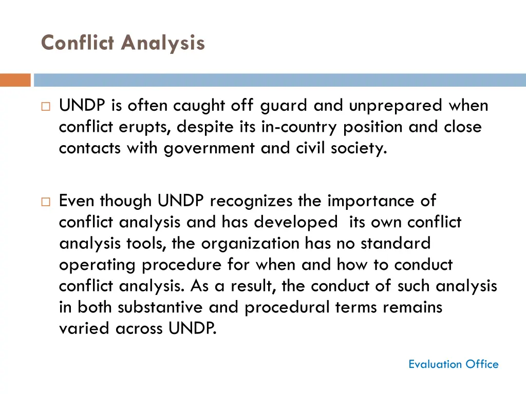 conflict analysis