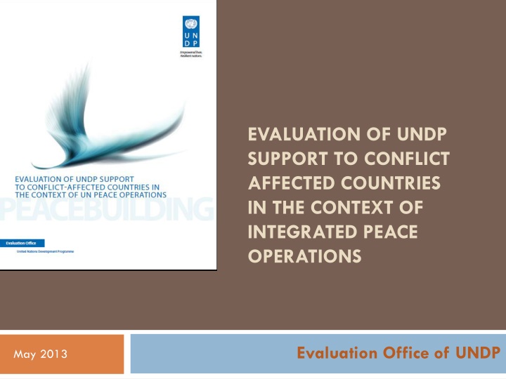 evaluation of undp support to conflict affected