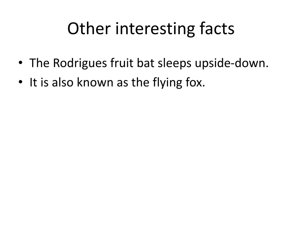 other interesting facts