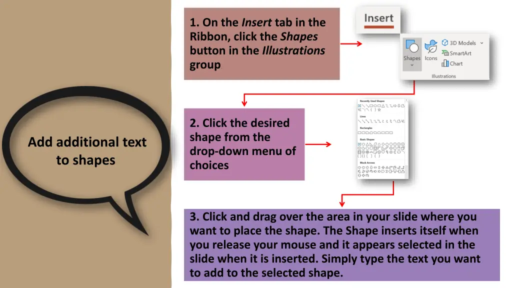 1 on the insert tab in the ribbon click