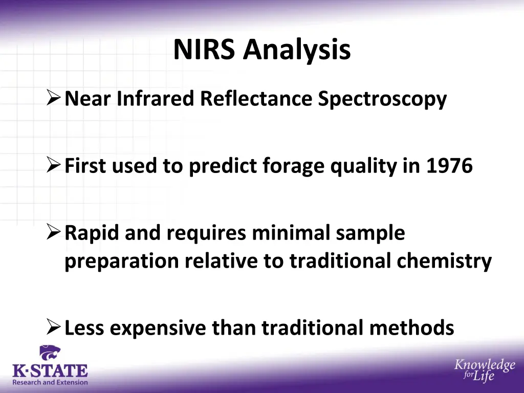 nirs analysis