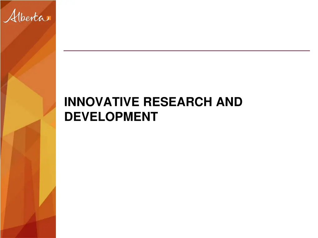 innovative research and development