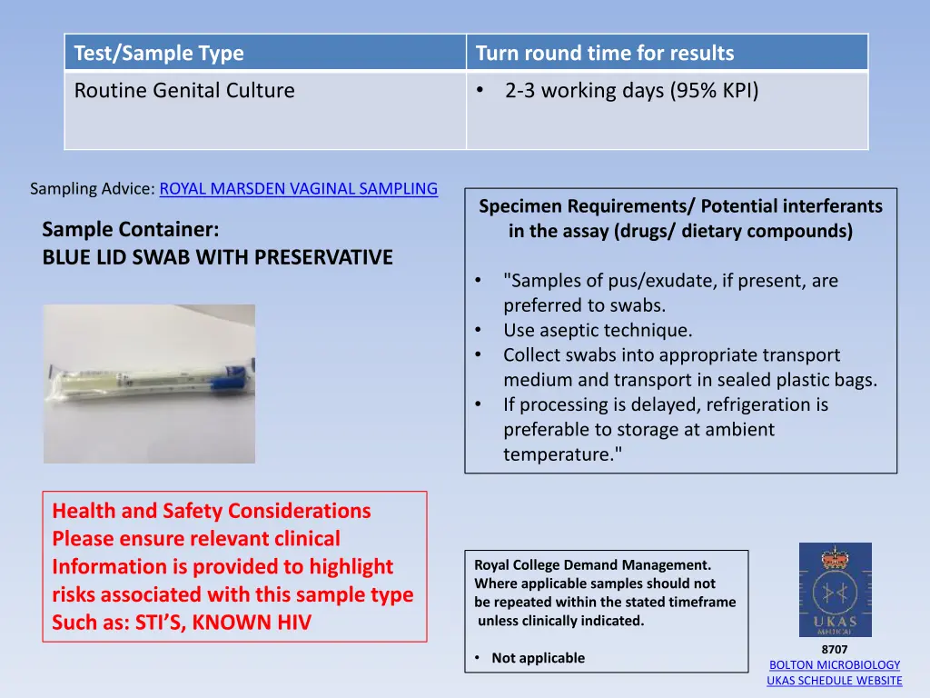 test sample type 9