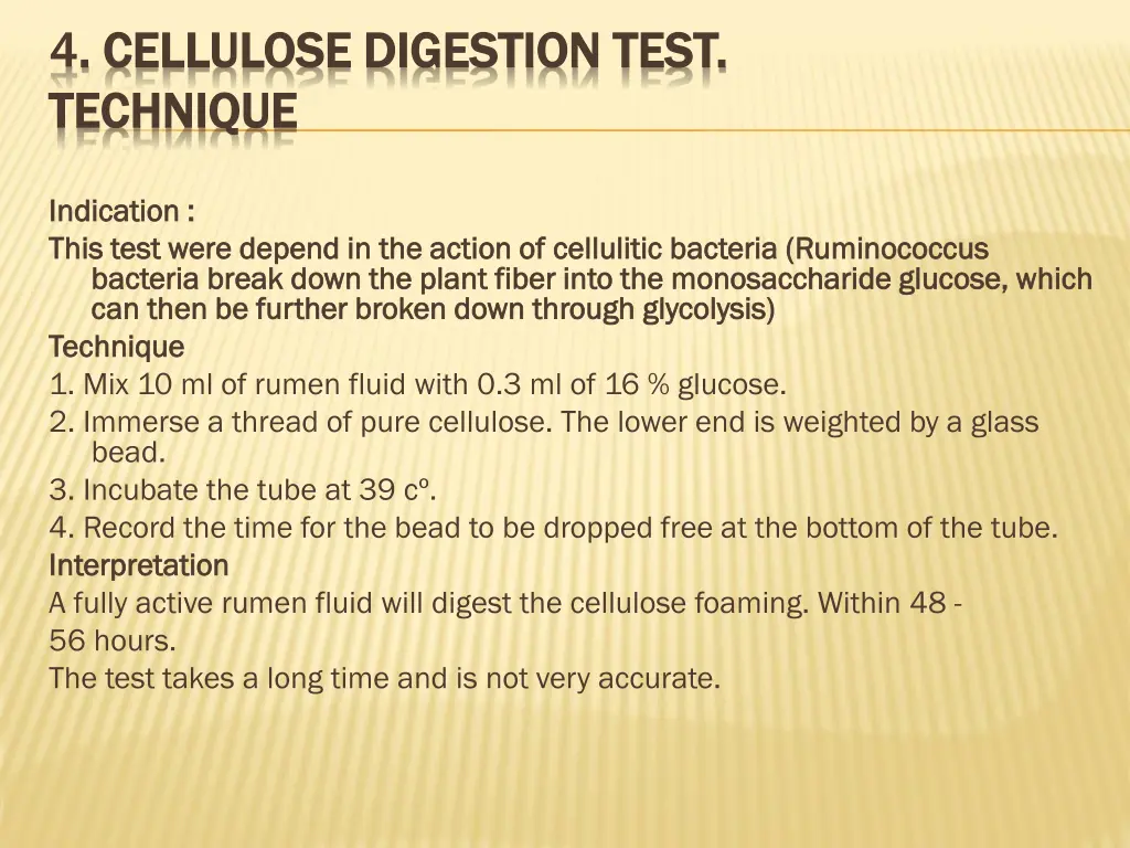 4 cellulose digestion test cellulose digestion