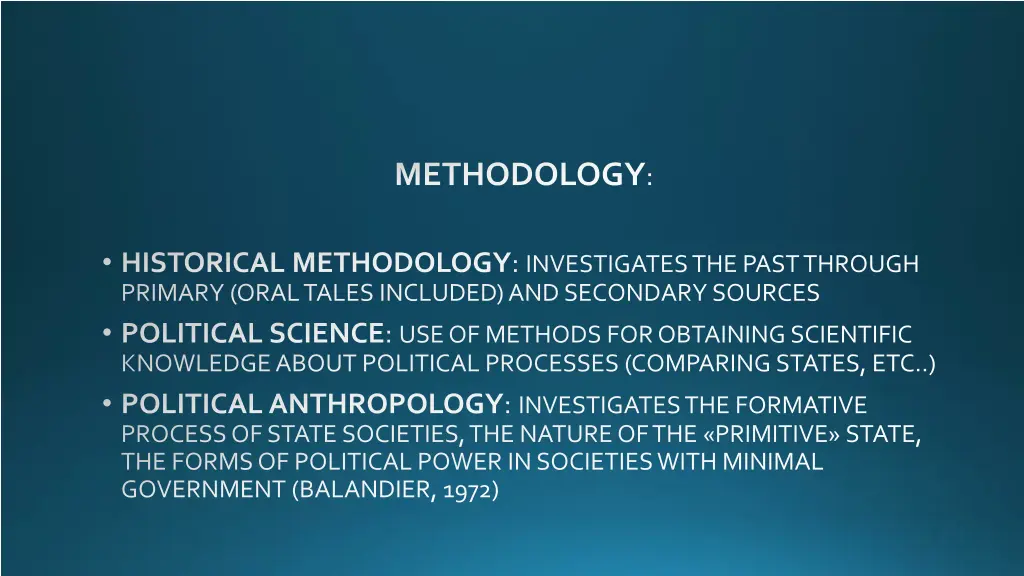 methodology