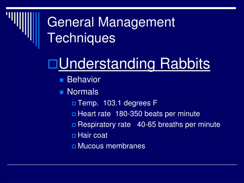 general management techniques