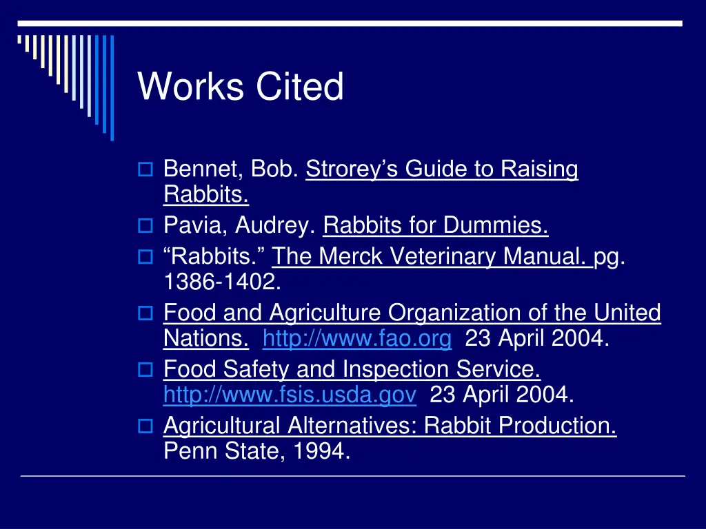 works cited